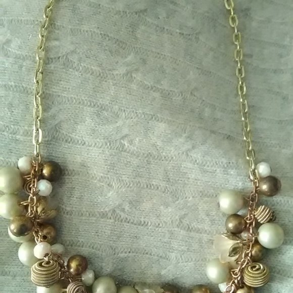 multi Bauble "statement necklace" NEW w/ tag - Picture 2 of 6